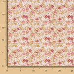 Percal estampado com flores silvestres rosa - Ribes y Casals
