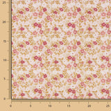 Percal estampado com flores silvestres rosa - Ribes y Casals