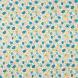 Percal Estampado Floral Turquesa - Ribes y Casals