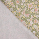 Percal estampado floral verde - Ribes y Casals