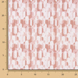 Percal Estampado Geométrico Retro Rosa - Ribes y Casals