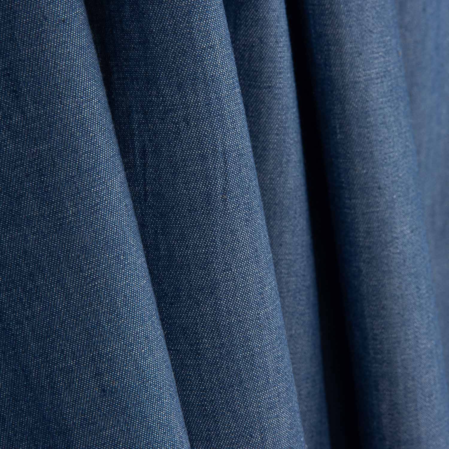 Algodão Tecido Aspecto Jeans Azul Médio - Ribes y Casals