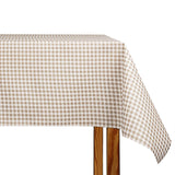 Toalha de mesa anti-manchas Vichy bege - Ribes y Casals