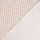 Toalha de mesa anti-manchas Vichy bege - Ribes y Casals