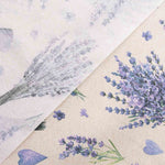 Toalha de Mesa Resinada Lavanda Corações - Ribes y Casals