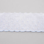 Tira de batista branco e azul 3cm - Ribes y Casals