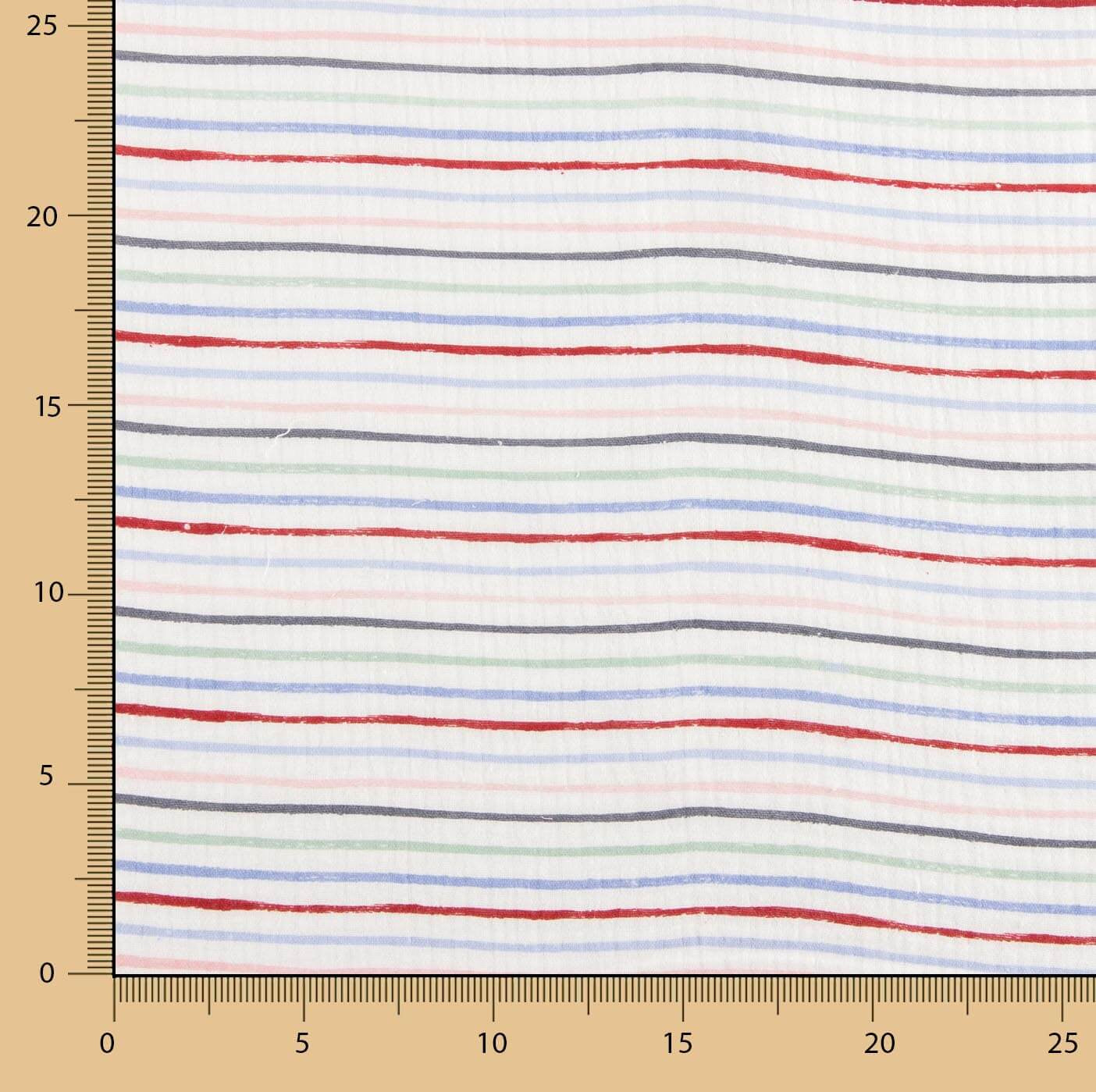 Bambula Doble Gasa Rayas Multicolor - Ribes y Casals