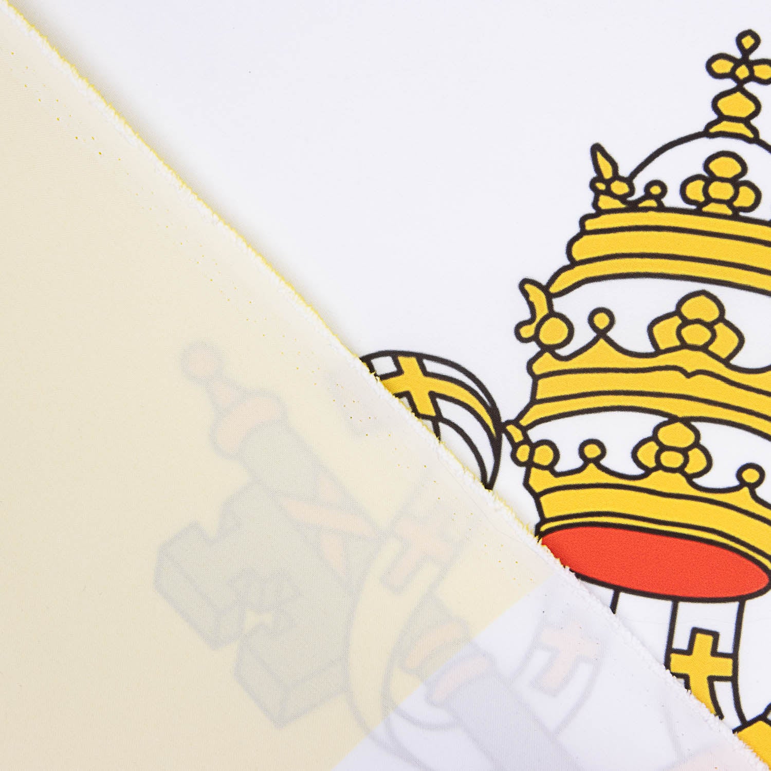 Painel com bandeira do Vaticano e brasão - Ribes y Casals