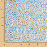 Batista Algodão Estampada Gotas Turquesa - Ribes y Casals