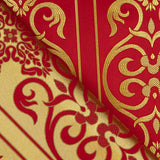 Brocado Barroco Vermelho Ouro - Ribes y Casals