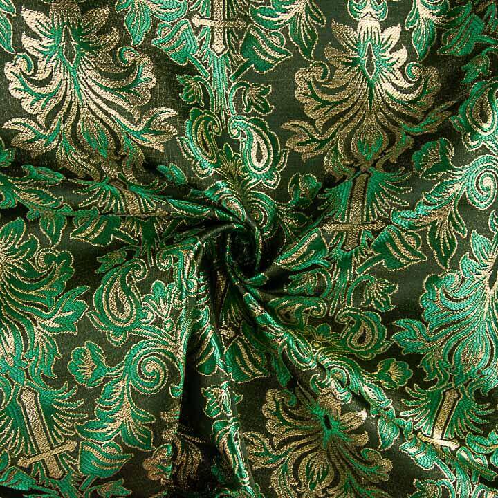 Brocado Versalhes Verde e Dourado - Ribes y Casals