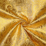 Jacquard Cru com Lurex Caxemira Dourado - Ribes y Casals