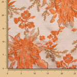 Brocado Pôr-do-sol Imperial Coral - Ribes y Casals