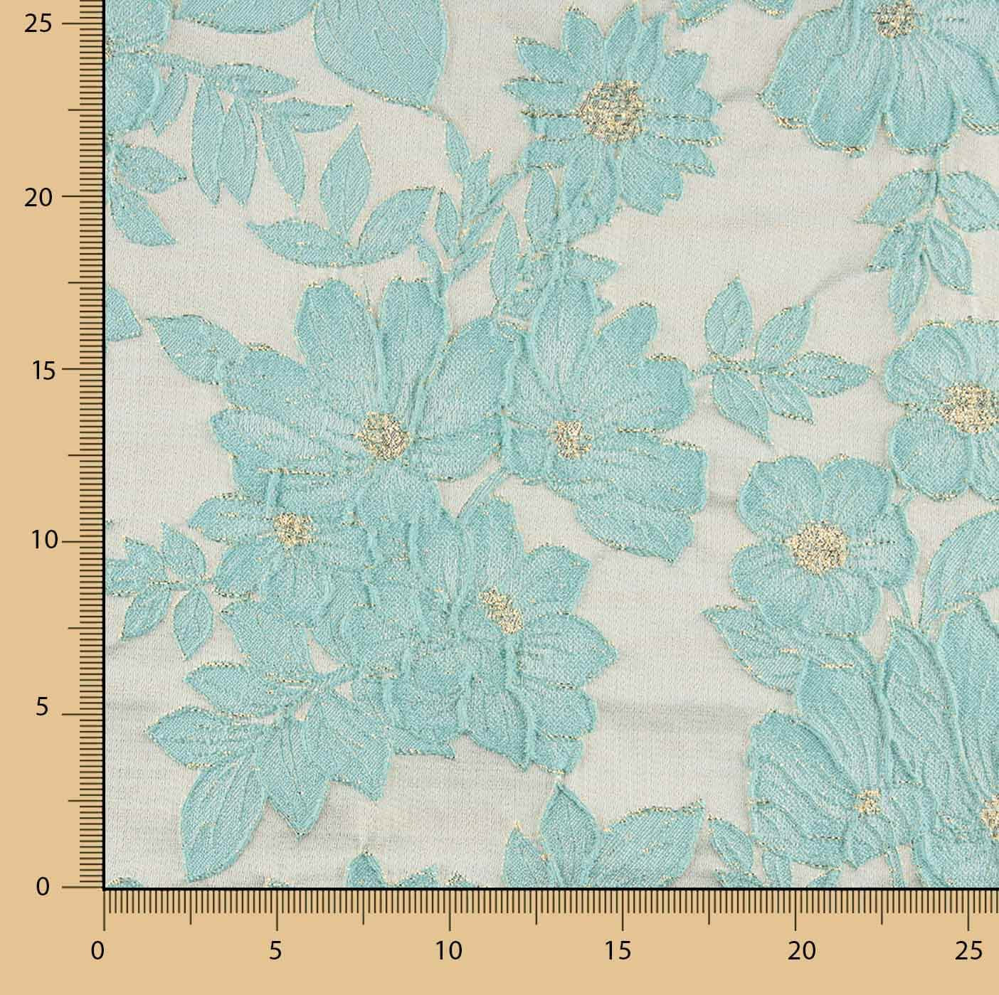 Brocado Floral Água - Ribes y Casals