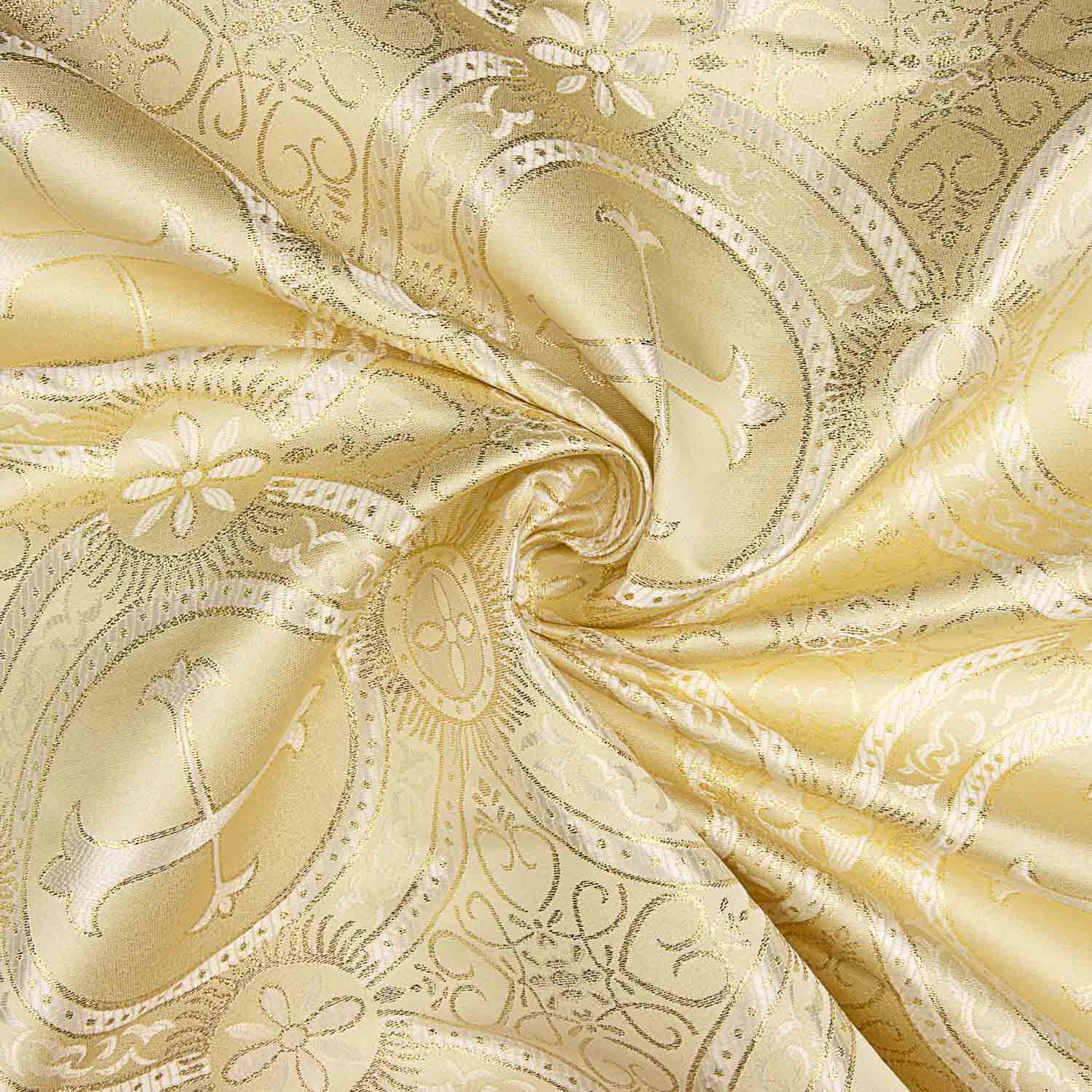 Brocado Litúrgico Cruzes Douradas - Ribes y Casals