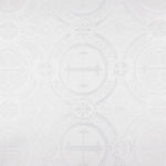 Brocado Litúrgico Cruz Clássica Branca - Ribes y Casals