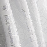 Brocado Litúrgico Cruz Clássica Branca - Ribes y Casals