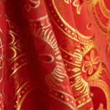 Brocado Litúrgico Cruz Medalhão Vermelho e Dourado - Ribes y Casals