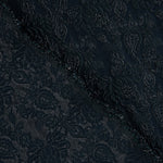 Brocado Oceano Imperial Azul-marinho Prateado - Ribes y Casals
