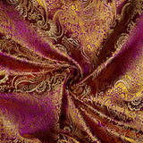 Jacquard Morada com Lurex de Caxemira Dourado - Ribes y Casals