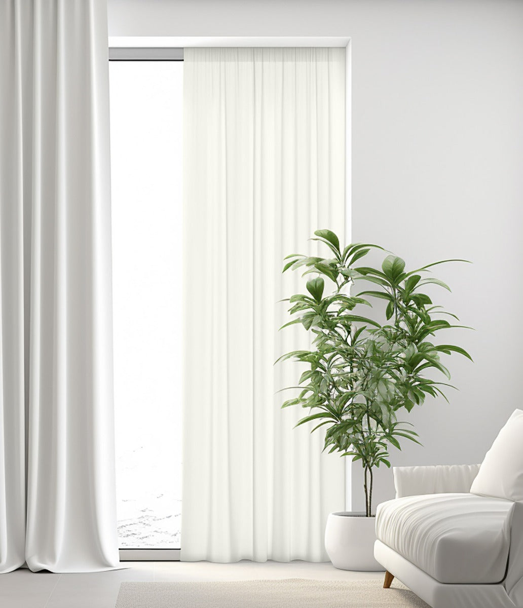 Confecção de cortina franzida em voile - Ribes y Casals