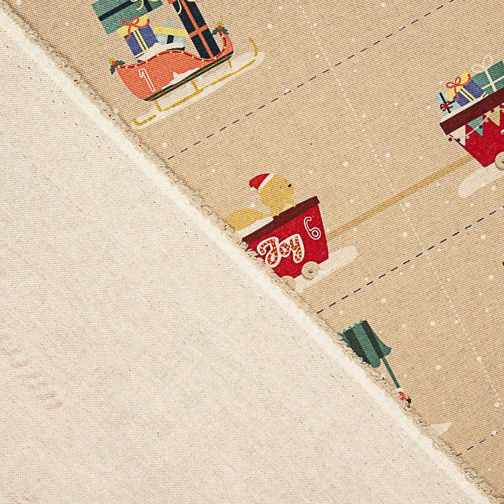 Painel de tecido de algodão «Calendário do Advento Infantil: A Aventura do Pai Natal» – DIY - Ribes y Casals