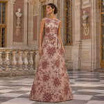 Brocado Jardim Imperial Bordô e Ouro - Ribes y Casals