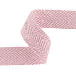 Fita de espinha de algodão 30 mm rosa suave - Ribes y Casals