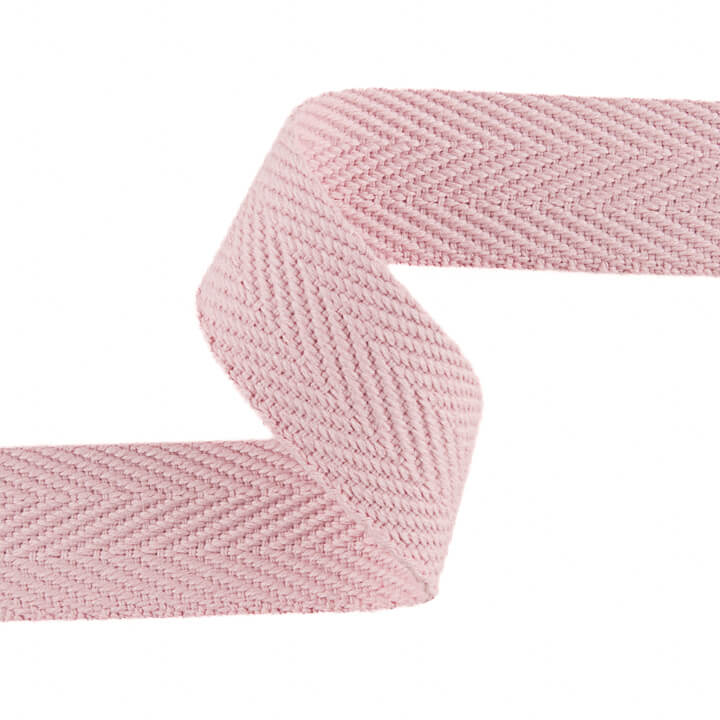 Fita de espinha de algodão 30 mm rosa suave - Ribes y Casals