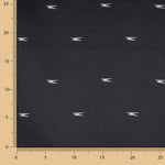 Seda Viscose Estampado Minimal Preto - Ribes y Casals