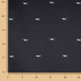 Seda Viscose Estampado Minimal Preto - Ribes y Casals