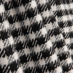 Tweed de lã tecido Oxford branco e preto - Ribes y Casals
