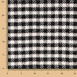 Tweed de lã tecido Oxford branco e preto - Ribes y Casals