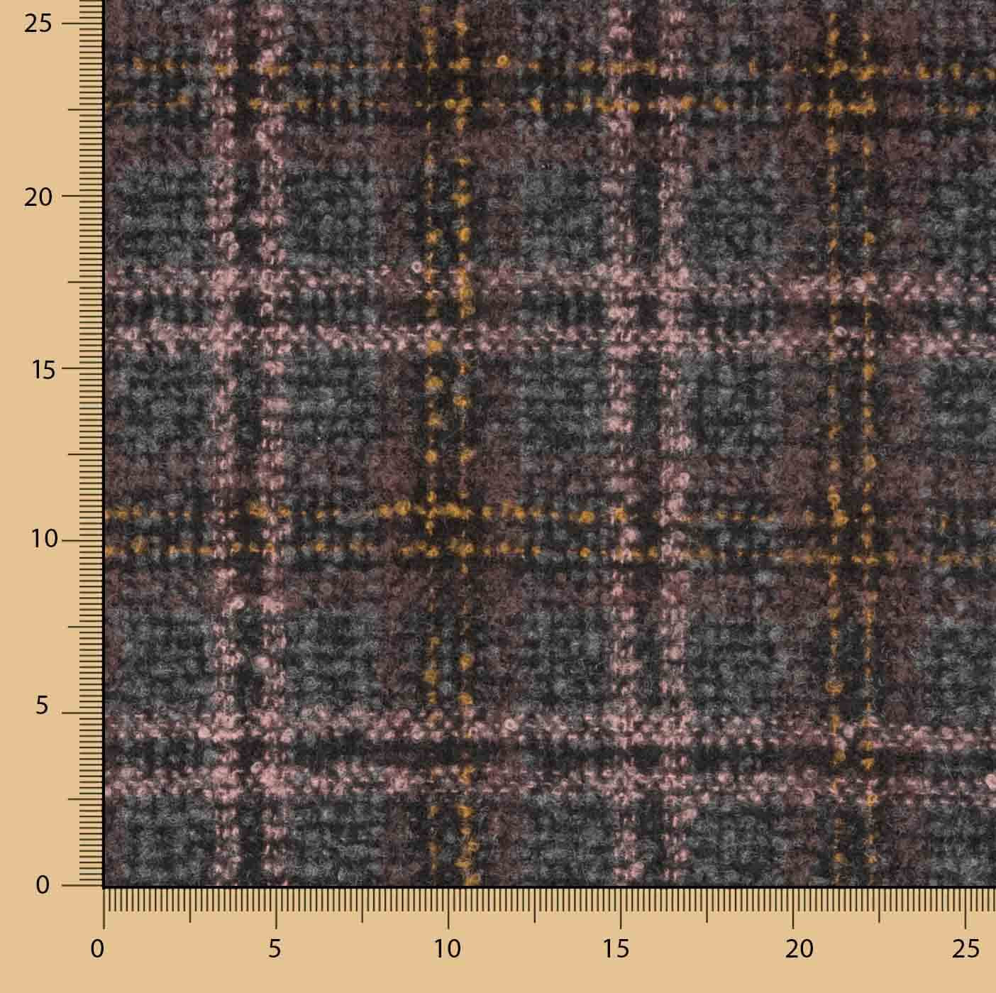 Tweed de lã Balmoral xadrez - Ribes y Casals