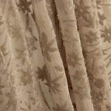 Devoré floral em tons de bege sobre chiffon - Ribes y Casals