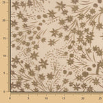 Devoré floral em tons de bege sobre chiffon - Ribes y Casals