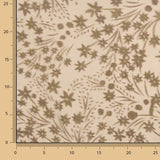 Devoré floral em tons de bege sobre chiffon - Ribes y Casals
