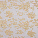 Devoré floral bege sobre chiffon cinzento - Ribes y Casals