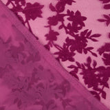 Devoré floral fúcsia sobre chiffon - Ribes y Casals