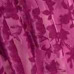 Devoré floral fúcsia sobre chiffon - Ribes y Casals