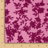 Devoré floral fúcsia sobre chiffon - Ribes y Casals