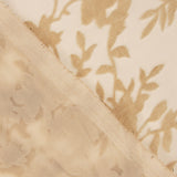 Devoré floral rosa macio sobre chiffon - Ribes y Casals