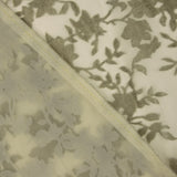 Devoré Floral Verde sur chiffon - Ribes y Casals