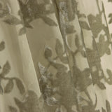 Devoré Floral Verde sur chiffon - Ribes y Casals