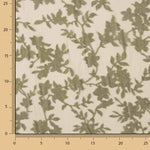 Devoré Floral Verde sur chiffon - Ribes y Casals