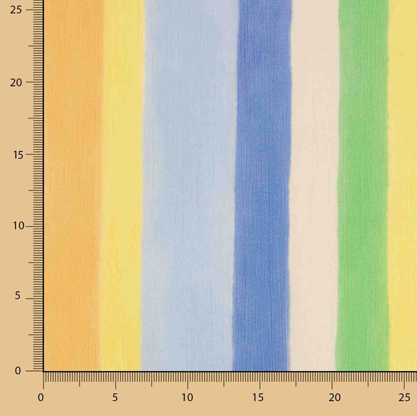 Viscose Bambula Estampada com Riscas Multicoloridas Fresca - Ribes y Casals