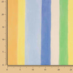 Viscose Bambula Estampada com Riscas Multicoloridas Fresca - Ribes y Casals