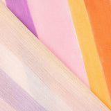 Retalho de viscose bambula estampado com riscas multicoloridas suaves - Várias medidas x largura de 130 cm - Ribes y Casals