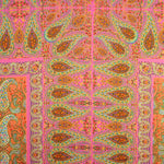 Retalho de crepe de viscose estampado com padrão paisley boho fúcsia - Várias medidas x largura de 140 cm - Ribes y Casals