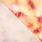 Viscose estampada com efeito aquarela em tons de coral - Ribes y Casals
